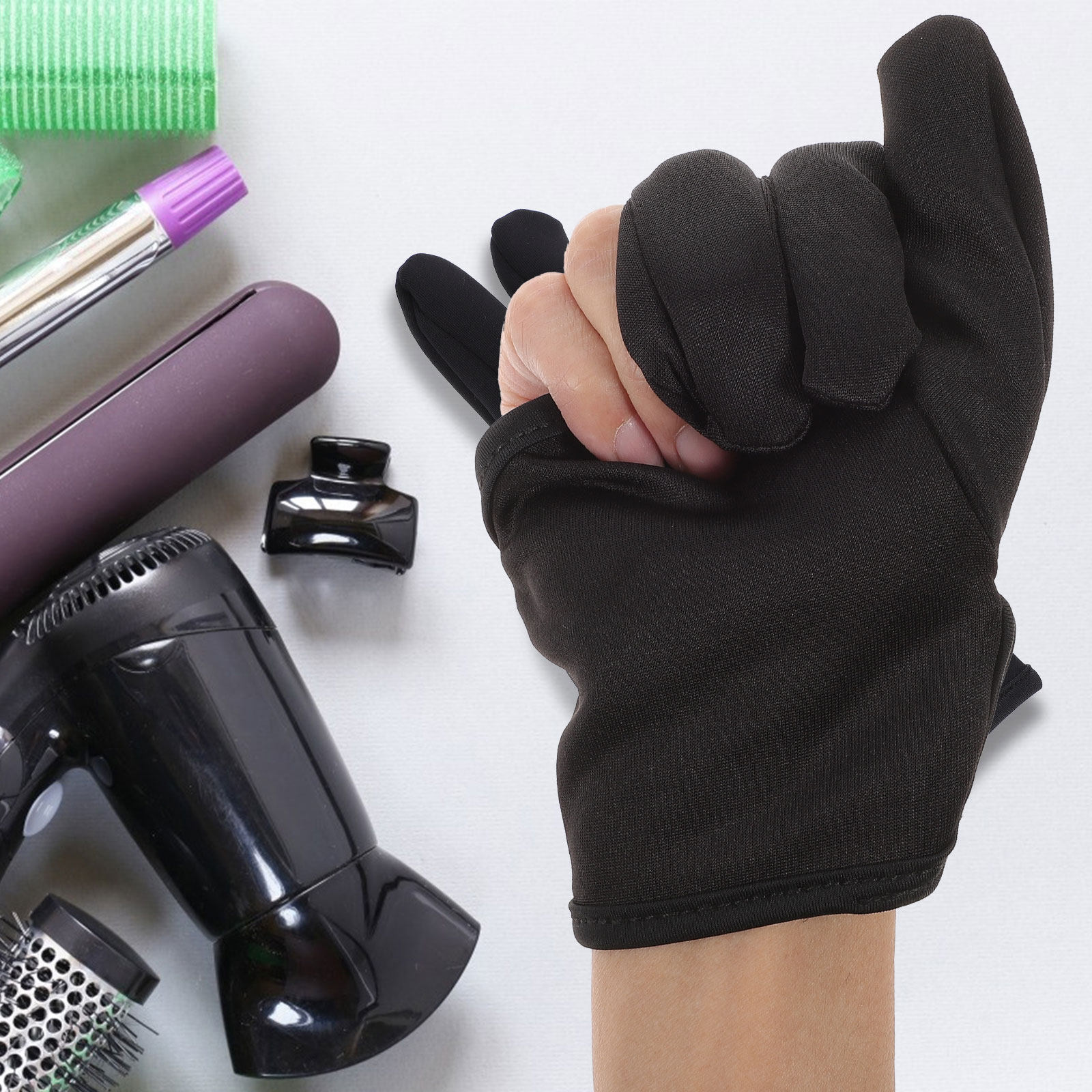 Hair Straightener - Hairdressing Glove 3 Fingers Heat Resistant