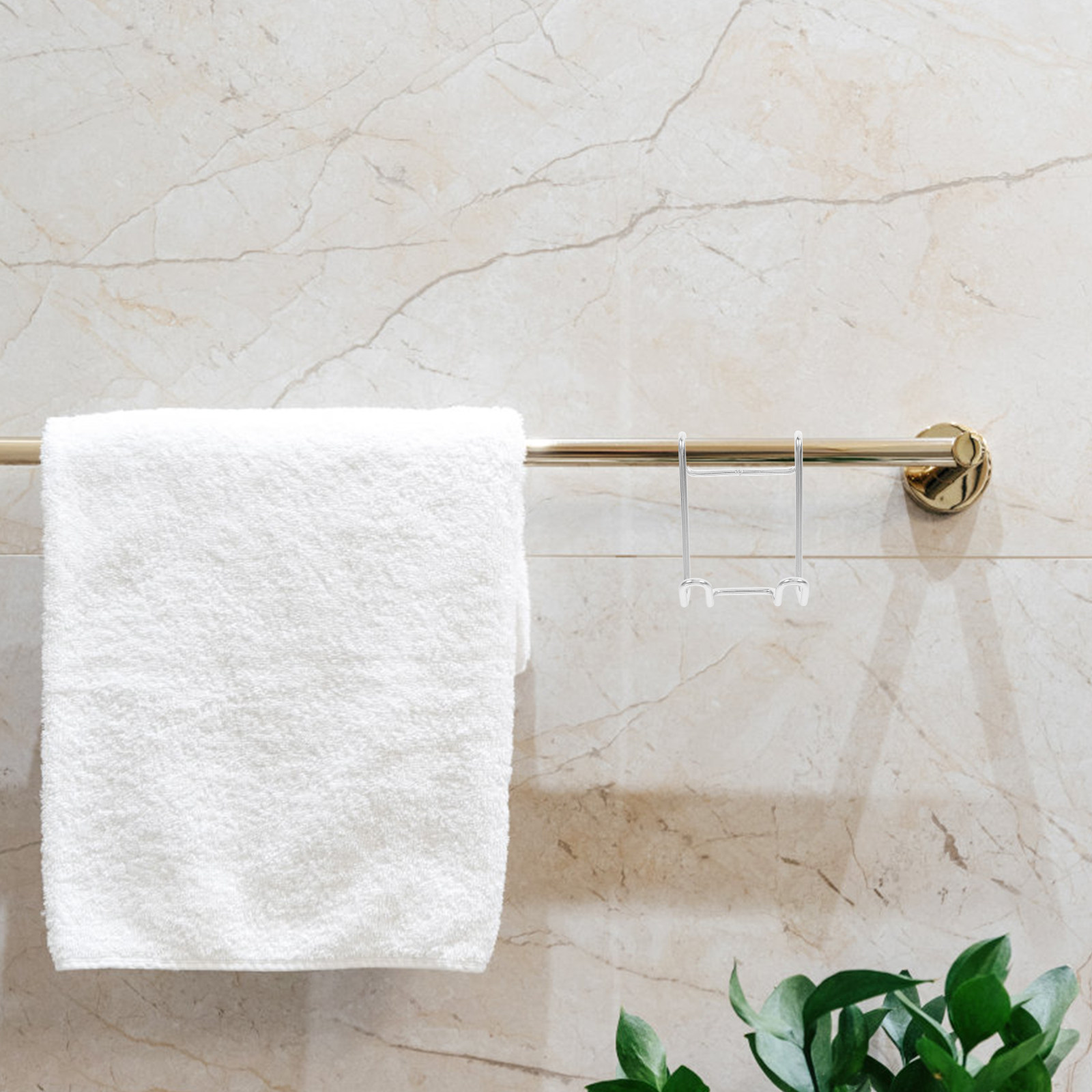 Hair Straightener - Corner Bathroom Razor Holder Stainless Steel