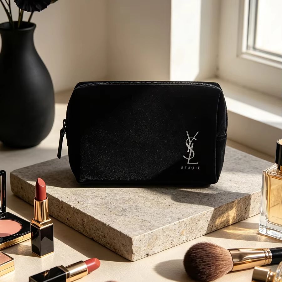 YSL’s Bag Black Printed Cosmet - Ysl Beauty Makeup Bag review and price