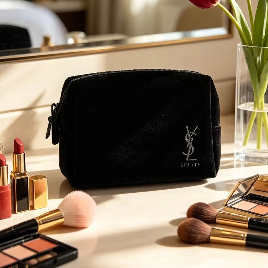 YSL’s Bag Black Printed Cosmet - Ysl Beauty Makeup Bag review and price