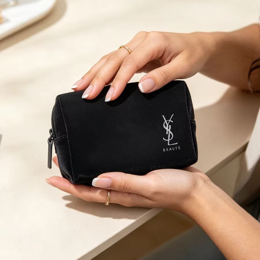 YSL’s Bag Black Printed Cosmet - Ysl Beauty Makeup Bag review and price