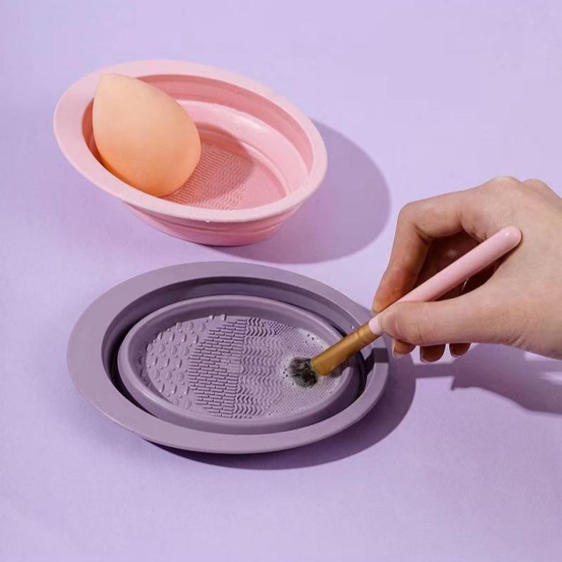 Folding Powder Puff Cleaning B - Beauty Makeup Kit review and price