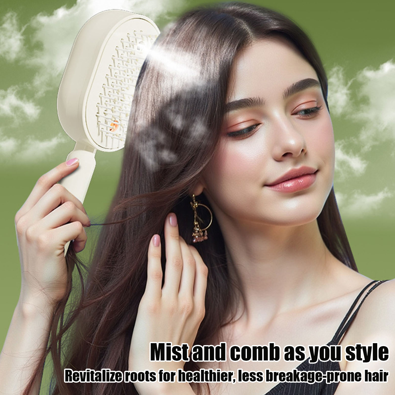 Wet Electric Hairbrush with Wa - Hair Straightener review and price