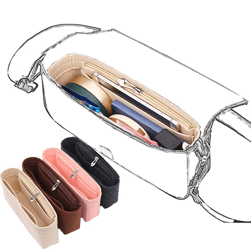 1PC Felt Insert Bag Organizer, - Ysl Beauty Makeup Bag review and price