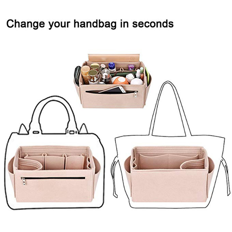 Make up Organizer Felt Cloth H - Ysl Beauty Makeup Bag review and price