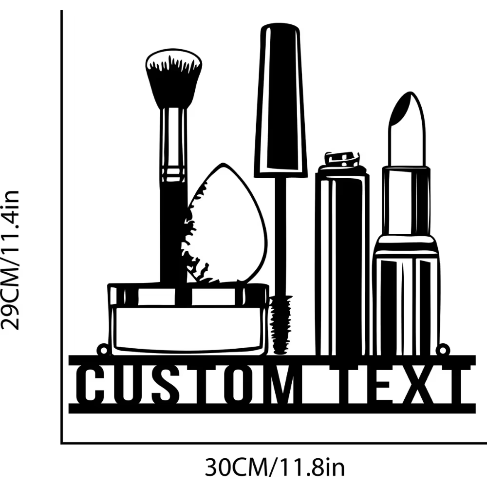Custom Metal Wall Art with Bea - Beauty Makeup Names review and price