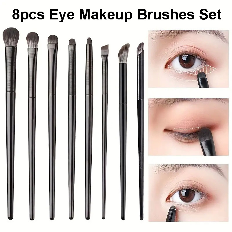 8pcs Eyes Makeup Brushes Set P - Beauty Makeup Kit review and price